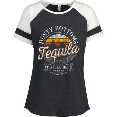 Bottom Dusty Three Amigos Fitted Mexico Tequila Lover Enza Ladies Jersey Colorblock Tee