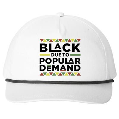 Black Due To The Popular Ded History Melanin Meaningful Gift Snapback Five-Panel Rope Hat