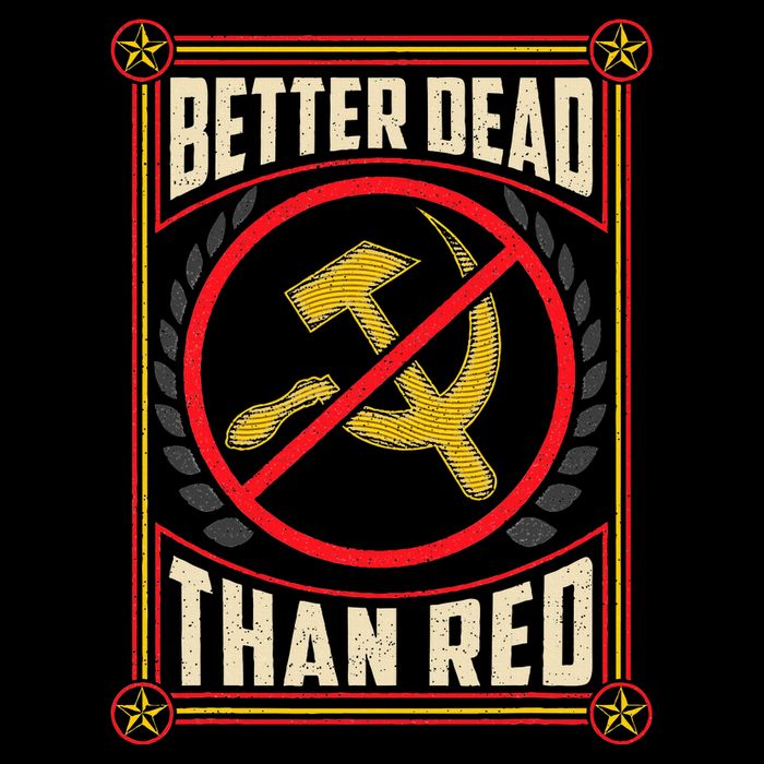 Better Dead Than Red Funny Cold War Era Anti Communism Fun Apron
