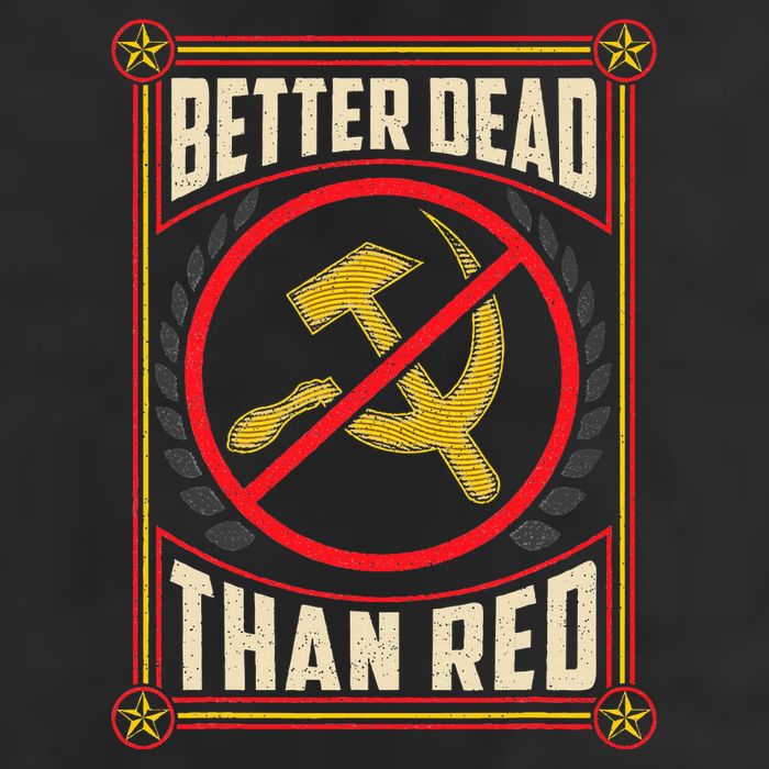 Better Dead Than Red Funny Cold War Era Anti Communism Fun Hat