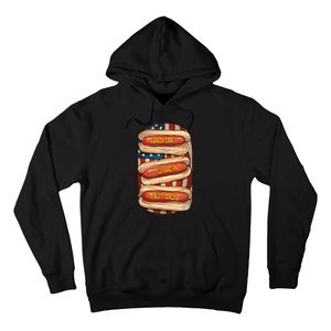 Bad Day To Be A Hot Dog July 4th Patriotic Summer Bbq Funny Hoodie