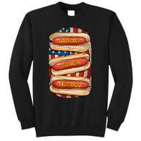 Bad Day To Be A Hot Dog July 4th Patriotic Summer Bbq Funny Sweatshirt