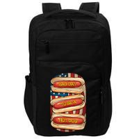 Bad Day To Be A Hot Dog July 4th Patriotic Summer Bbq Funny Impact Tech Backpack