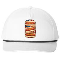 Bad Day To Be A Hot Dog July 4th Patriotic Summer Bbq Funny Snapback Five-Panel Rope Hat