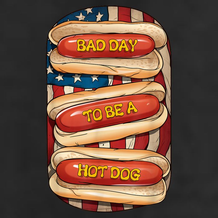 Bad Day To Be A Hot Dog July 4th Patriotic Summer Bbq Funny 11oz C Handle Ceramic Mug