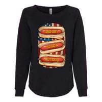 Bad Day To Be A Hot Dog July 4th Patriotic Summer Bbq Funny Womens California Wash Sweatshirt