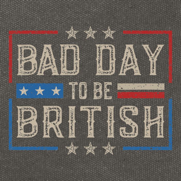 Bad Day To Be British Funny Humor Quote 1776 Usa 4th Of July Cotton Canvas Backpack