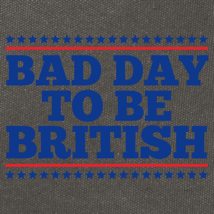Bad Day To Be British Funny 4th Of July Cotton Canvas Backpack