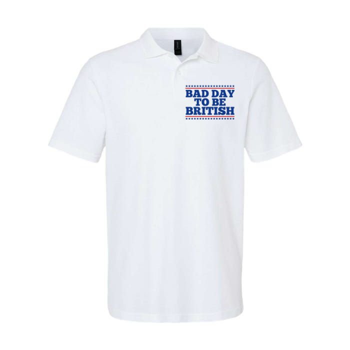 Bad Day To Be British Funny 4th Of July Softstyle Adult Sport Polo