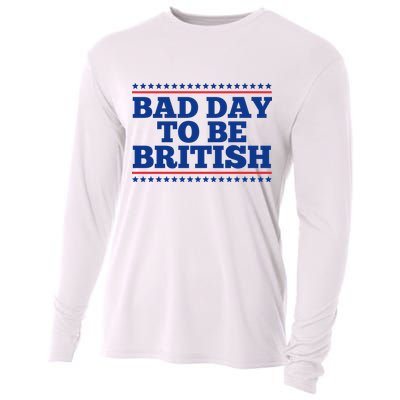 Bad Day To Be British Funny 4th Of July Cooling Performance Long Sleeve Crew