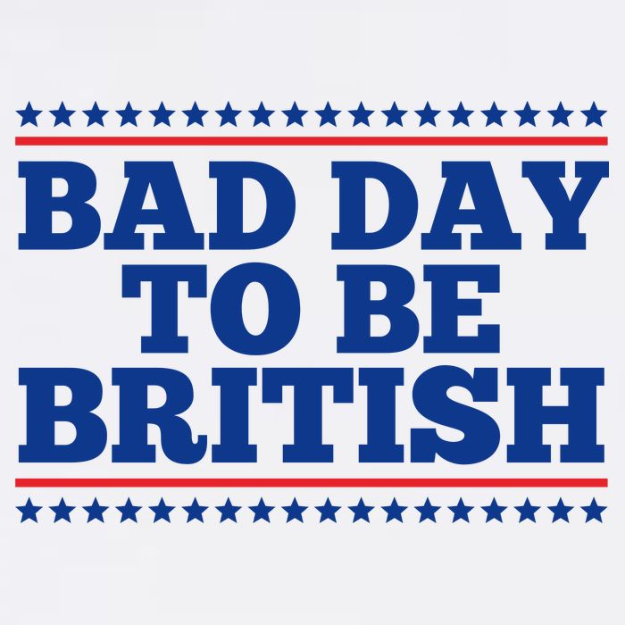 Bad Day To Be British Funny 4th Of July Cooling Performance Long Sleeve Crew