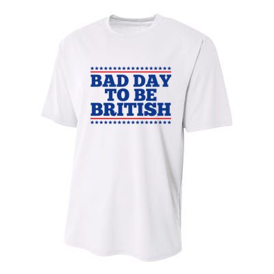 Bad Day To Be British Funny 4th Of July Youth Performance Sprint T-Shirt
