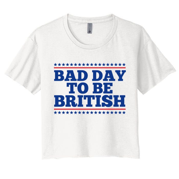 Bad Day To Be British Funny 4th Of July Crop Top