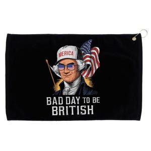 Bad Day To Be British Patriotic George Washington 4th July Grommeted Golf Towel