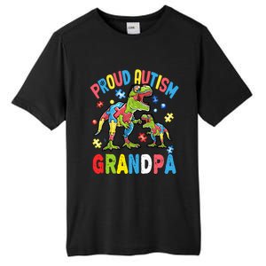 Big Dinosaur Tcute Giftrex And Autism Proud Autism Grandpa Cute Gift Tall Fusion ChromaSoft Performance T-Shirt