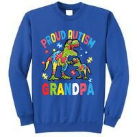 Big Dinosaur Tcute Giftrex And Autism Proud Autism Grandpa Cute Gift Sweatshirt