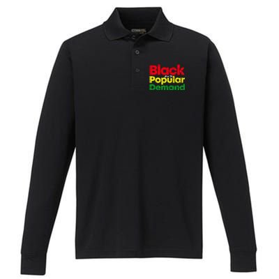 Black Due To Popular Ded History Melanin Equality Cool Gift Performance Long Sleeve Polo