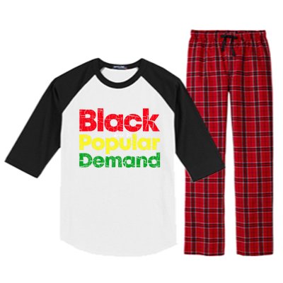 Black Due To Popular Ded History Melanin Equality Cool Gift Raglan Sleeve Pajama Set