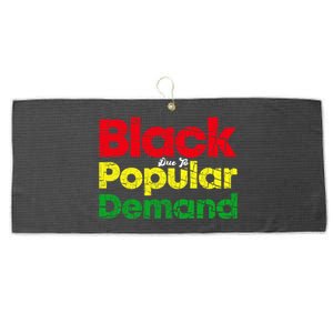 Black Due To Popular Ded History Melanin Equality Cool Gift Large Microfiber Waffle Golf Towel