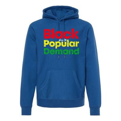 Black Due To Popular Ded History Melanin Equality Cool Gift Premium Hoodie