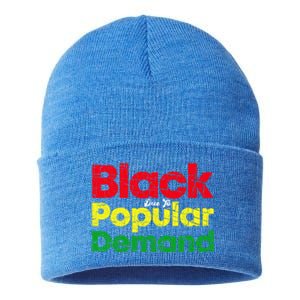 Black Due To Popular Ded History Melanin Equality Cool Gift Sustainable Knit Beanie