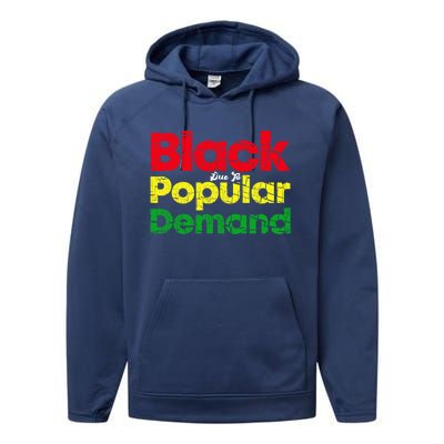 Black Due To Popular Ded History Melanin Equality Cool Gift Performance Fleece Hoodie