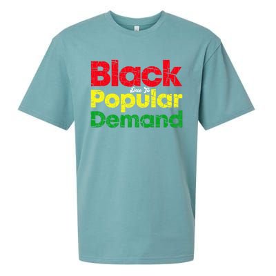 Black Due To Popular Ded History Melanin Equality Cool Gift Sueded Cloud Jersey T-Shirt