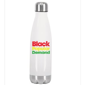 Black Due To Popular Ded History Melanin Equality Cool Gift Stainless Steel Insulated Water Bottle