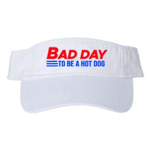 Bad Day To Be A Hot Dog Funny Valucap Bio-Washed Visor