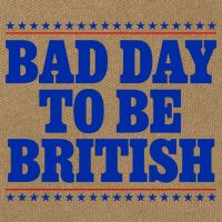 Bad Day To Be British Funny 4th Of July Cotton Canvas Backpack