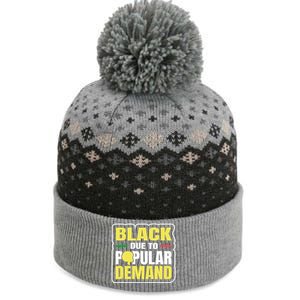 Black Due To Popular Ded History Melanin Equality Gift The Baniff Cuffed Pom Beanie