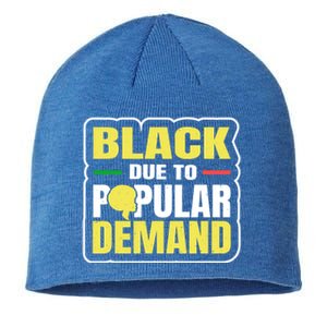 Black Due To Popular Ded History Melanin Equality Gift Sustainable Beanie