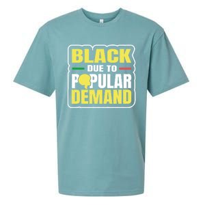 Black Due To Popular Ded History Melanin Equality Gift Sueded Cloud Jersey T-Shirt