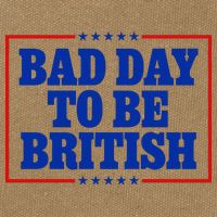 Bad Day To Be British Funny 4th Of July Cotton Canvas Backpack