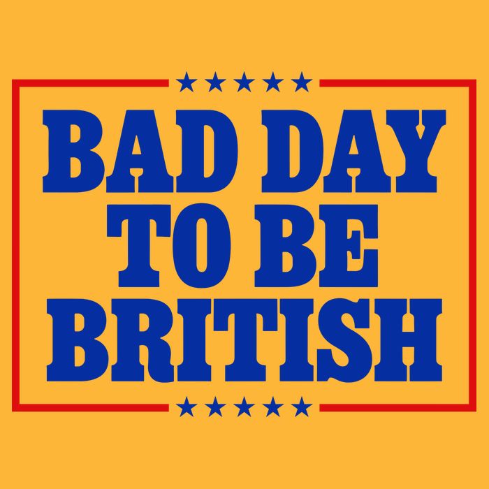 Bad Day To Be British Funny 4th Of July Pom Pom 12in Knit Beanie