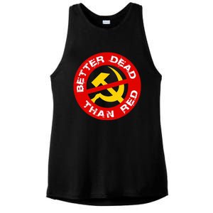 Better Dead Than Red Ladies PosiCharge Tri-Blend Wicking Tank