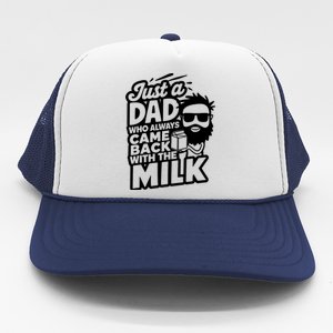 Bearded Dad That Always Came Back With The Milk Trucker Hat