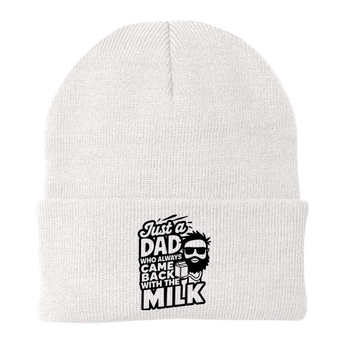 Bearded Dad That Always Came Back With The Milk Knit Cap Winter Beanie