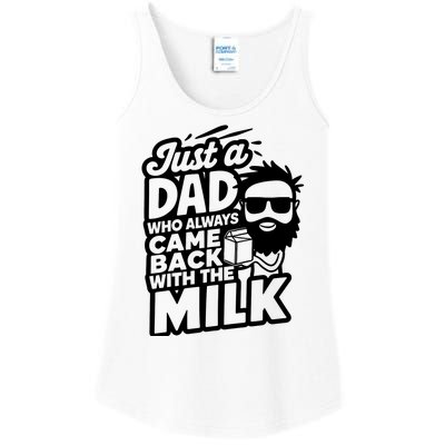 Bearded Dad That Always Came Back With The Milk Ladies Essential Tank