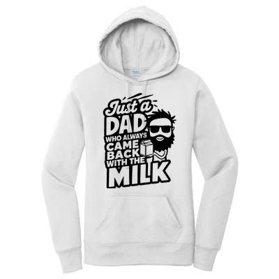 Bearded Dad That Always Came Back With The Milk Women's Pullover Hoodie