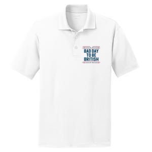 Bad Day To Be British Funny 4th Of July Humor Quote PosiCharge RacerMesh Polo