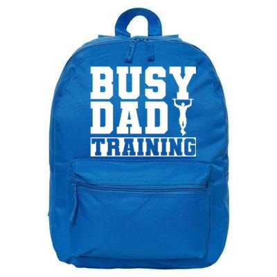 Busy Dad Training Daily Motivation Dads Gift 16 in Basic Backpack