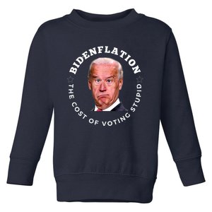 Bidenflation Definition The Cost Of Voting Stupid Toddler Sweatshirt