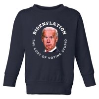 Bidenflation Definition The Cost Of Voting Stupid Toddler Sweatshirt