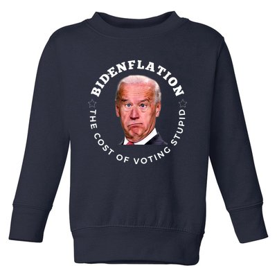 Bidenflation Definition The Cost Of Voting Stupid Toddler Sweatshirt