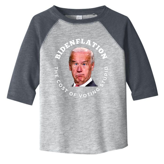 Bidenflation Definition The Cost Of Voting Stupid Toddler Fine Jersey T-Shirt