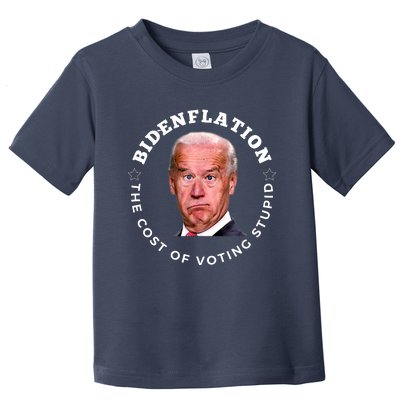 Bidenflation Definition The Cost Of Voting Stupid Toddler T-Shirt