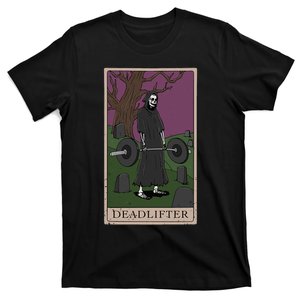 Bodybuilding Deadlifter Tarot Card Strength Training T-Shirt