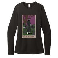 Bodybuilding Deadlifter Tarot Card Strength Training Womens CVC Long Sleeve Shirt