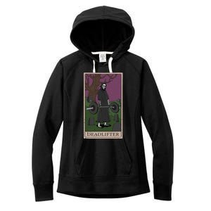 Bodybuilding Deadlifter Tarot Card Strength Training Women's Fleece Hoodie